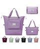 ARCADE TOYS Large Capacity Folding Travel Bag, Dry and Wet Separation Multifunctional Sports Shoulder Bag, Foldable Travel Duffel Bag, Travel Lightweight. (Purple)