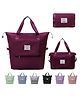 ARCADE TOYS Large Capacity Folding Travel Bag, Dry and Wet Separation Multifunctional Sports Shoulder Bag, Foldable Travel Duffel Bag, Travel Lightweight. (Dark Purple)