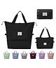 ARCADE TOYS Large Capacity Folding Travel Bag, Dry and Wet Separation Multifunctional Sports Shoulder Bag, Foldable Travel Duffel Bag, Travel Lightweight. (Black)
