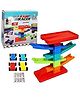 Domenico Ramp Racing Toy Car 4 Level Track Set I Zig Zag Car Slide I First Baby Toys I Sliding Car I Toddler Rally Race Car Ramp Toy Set is A Great Gift for Boys and Girls