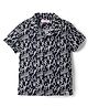 US Polo Assn Cotton Woven Half Sleeves Printed Shirt - Black