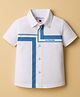 US Polo Assn 100% Cotton Woven Half Sleeves Solid Colour Shirt - White