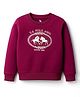 US Polo Assn Cotton Knit Full Sleeves Sweatshirts with Brand Logo Embroidery - Maroon