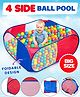 Fiddlerz Ball Pool for Kids Foldable Pop-Up Indoor Outdoor Ball Pit with Colorful Design Safe and Durable Fun Activity Playhouse (Balls Not Included)