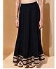 BaawRi Cotton Knit Lace Detailed Lehenga - Black