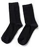 Mustang Cotton Knit Ankle Length Solid Colour Socks - Black