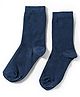 Mustang Cotton Knit Ankle Length Solid Colour Socks - Navy Blue
