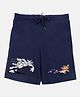 Wear Your Mind Knit Warner Bros Featuring Tom & Jerry Printed Shorts - Navy Blue