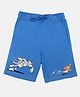 Wear Your Mind Knit Warner Bros Featuring Tom & Jerry Printed Shorts - Royal Blue
