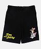 Wear Your Mind Knit Warner Bros Featuring Tom & Jerry Printed Shorts - Black