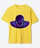Wear Your Mind Cotton Knit Half Sleeves Marvel Featuring Spiderman Printed Tee - Yellow