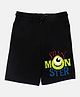 Wear Your Mind Cotton Disney Monsters Inc. Featuring Mike Wazowzki Printed Shorts - Black