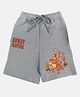 Wear Your Mind Cotton Disney Toy Story Featuring Cowboy Woody Printed Shorts - Grey