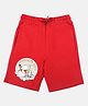 Wear Your Mind Cotton Knit Disney Winnie The Pooh Featuring Characters Printed Shorts - Red