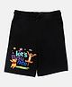 Wear Your Mind Cotton Knit Disney Winnie The Pooh Featuring Characters Printed Shorts - Black