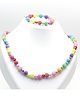 Aabacus Beads Embellished Jewellery Set - Multi Colour