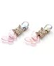Aabacus Diwali Theme  Butterfly & Stone Detailed Hair Clips -  Light Pink