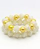 Aabacus Set Of 2 Beads & Pearls Detailed Bracelets - Yellow