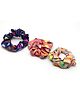 Aabacus Set Of 3 Floral Printed Scrunchies - Multi Colour