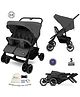 Neobreeze  Duadx Double Stroller Dark Gray