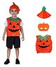 Itsmycostume Halloween Theme Carved Pumpkin Printed Halloween Costume Set - Orange