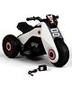 Battery Operated Electric Kids Bike - White| Music & Lights| 3 Wheel Bike| Safe Durable| LED Headlight| Electric Vehicle| Forward & Reverse Operation| Rechargeable Battery Toy