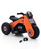 Battery Operated Electric Kids Bike - Orange| Music & Lights| 3 Wheel Bike| Safe Durable| LED Headlight| Electric Vehicle| Forward & Reverse Operation| Rechargeable Battery Toy