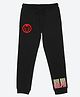 Wear Your Mind Knit Marvel Featuring Iron Man Text Printed Joggers - Black