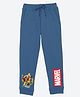 Wear Your Mind Knit Marvel Avengers Featuring Characters Printed Joggers - Royal Blue