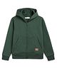 ALAN JONES Cotton Blend Knit Full Sleeves Solid Light Winter Hooded Sweatjacket - Teal