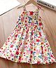 Fashion Dream Cotton Blend Woven Sleeveless Floral Printed  Dress - Multi Colour