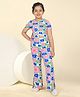 Fashion Dream Cotton Blend Woven Half Sleeves Floral Printed Coordinating Top & Pant Set - Multi Colour