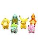 Sanjary Pokemon Action Figure Miniature Toy Figure (Doll) Special Edition set of 6 for Car Dashboard, Decoration, Cake, Office Desk & Study Table color design may vary