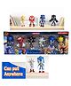 Sanjary Super Sonic action Figurines Toys set of 6 for Kids color design may vary