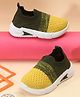 TOMSY CHOICE Colour Blocked Slip On Shoes - Green