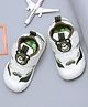 TOMSY CHOICE Bear Applique Detailed Velcro Closure Shoes - White
