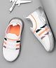 TOMSY CHOICE Mesh Detailed LED Slip On Shoes - White