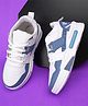 TOMSY CHOICE Colour Blocked Lace Up Shoes - Sky Blue