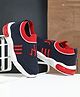TOMSY CHOICE Mesh Detailed & Colour Blocked Shoes - Blue