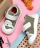 TOMSY CHOICE Bear Applique Detailed Velcro Closure Shoes - White