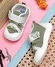 TOMSY CHOICE Bear Applique Detailed Velcro Closure Shoes - Green