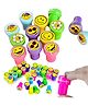 IncyWincy Smiley Stamps for Kids (2 Packs - 20 Pieces), Creative Craft Birthday Return Gift
