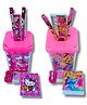 IncyWincy Stationery Set with Pencil Stand for Girls Includes 2 Pencils, Scale, Mini Diary, Eraser & Sharpener, (Pack of 2)