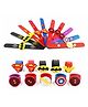 IncyWincy Cartoon Superhero Wristbands (Pack of 6)  Fun Slap Bracelets & Party Accessories for Kids