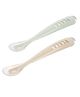 Beaba Set of 2 1st Stage Silicone Spoons Clay - 4m+