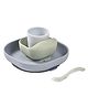 Beaba Silicone Meal Set (4 Pcs) Pebble - 4m+