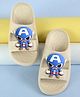 Yellow Bee Marvel Featuring Captain Applique Detailed Sliders - Beige
