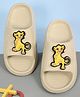 Yellow Bee Disney Lion King Featuring Simba Character Applique Detailed Sliders - Beige