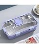 CuddleNest Stainless Steel lunch Box with 3+1 Smart Compartment