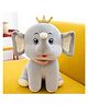 CuddleNest Royal Crown Elephant  Soft Toy for Kids, Height 25 cm